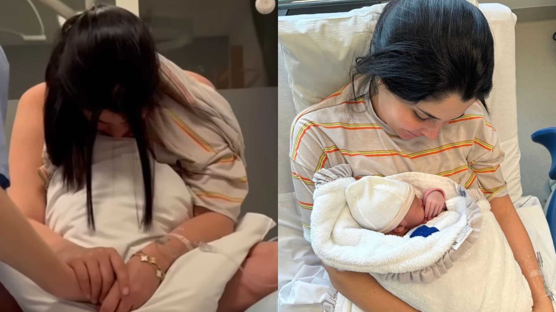 Coralie Porrovecchio : maman d'une petite Sleylee, elle montre une vidéo de son accouchement