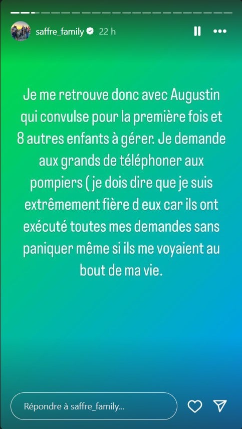 Céline Saffré (Familles nombreuses) : choquée, son bébé Augustin aux urgences