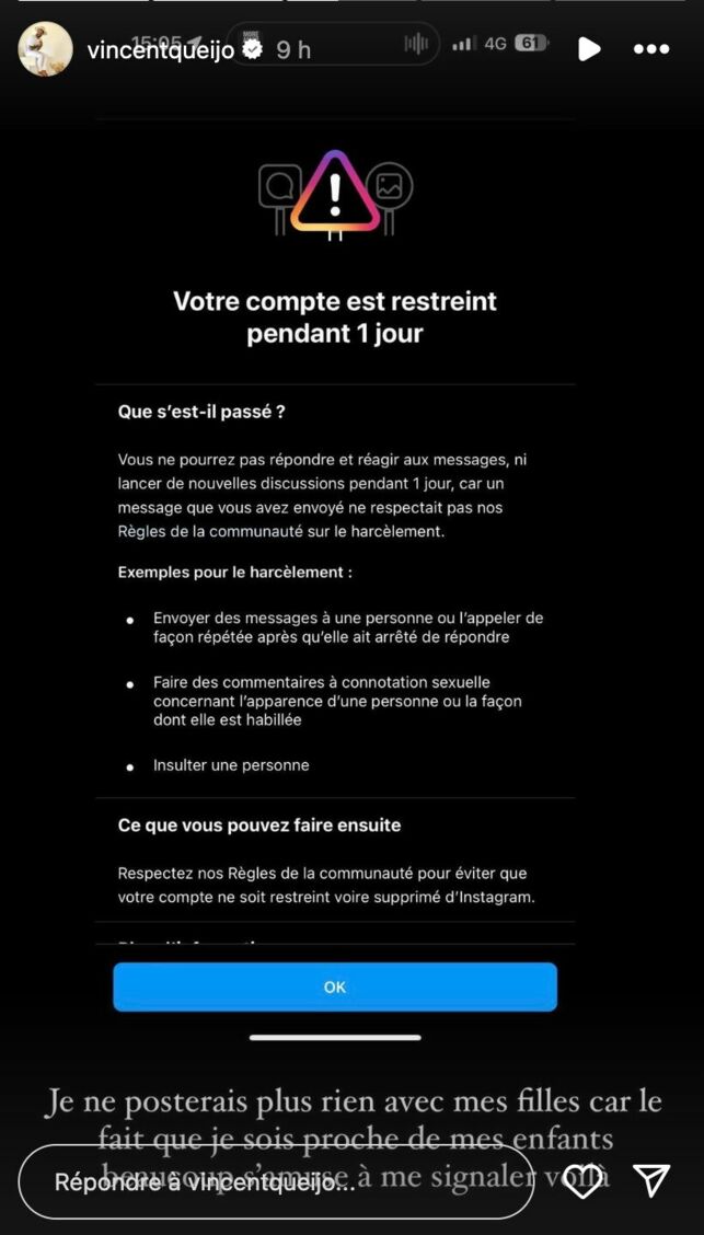 Vincent Queijo: accusé du pire sur Instagram, il décide d'agir