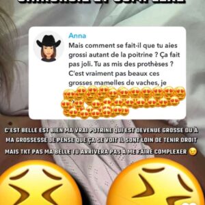 Carla Moreau : critiquée sur sa poitrine généreuse, elle répond à une internaute