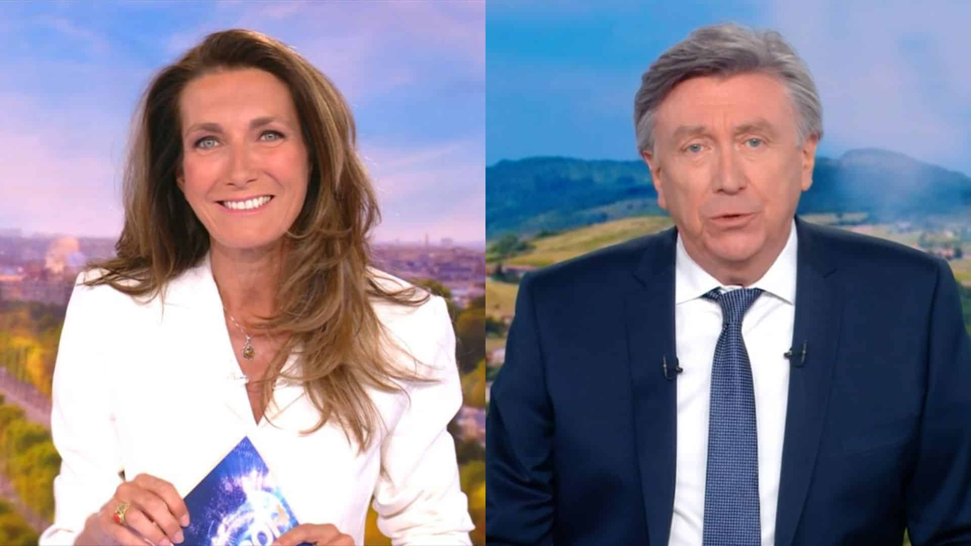 Anne-Claire Coudray : elle fait un clin d’oeil à Jacques Legros à la fin de son JT