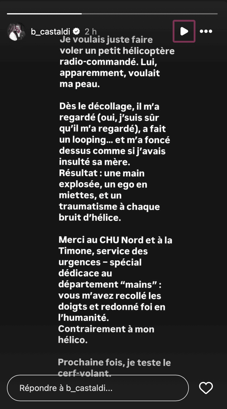 Benjamin Castaldi : hospitalisé en urgence après un incident peu habituel
