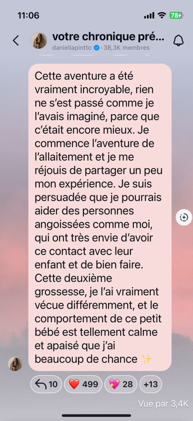 Les confidences de Daniela Capone sur sa deuxième grossesse compliquée