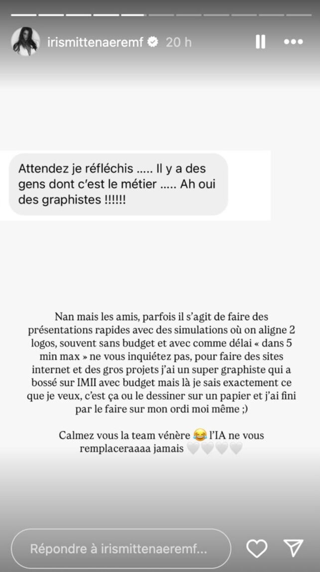 Iris Mittenaere : critiquée par une internaute, elle s’agace et ne se laisse pas faire