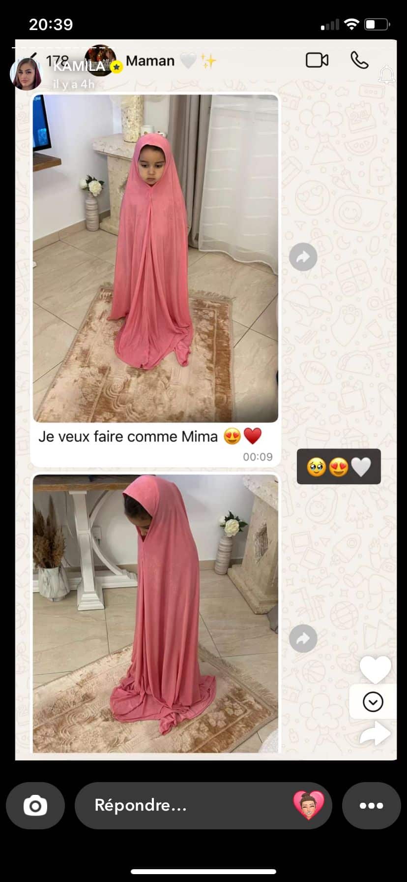 Kamila : les images de sa fille de 3 ans entièrement voilée interpellent les internautes