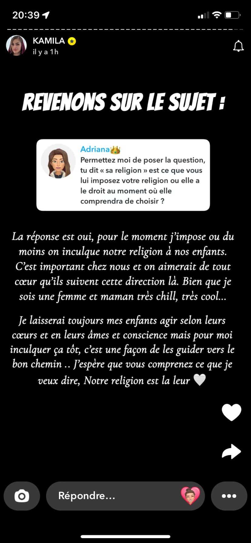 Kamila : les images de sa fille de 3 ans entièrement voilée interpellent les internautes