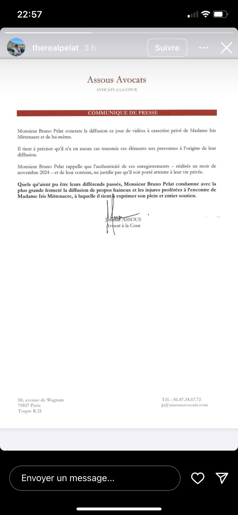 Iris Mittenaere : elle nargue "les enquêteurs de police" avec son ex Bruno Pelat deux mois après le procès pour violences conjugales