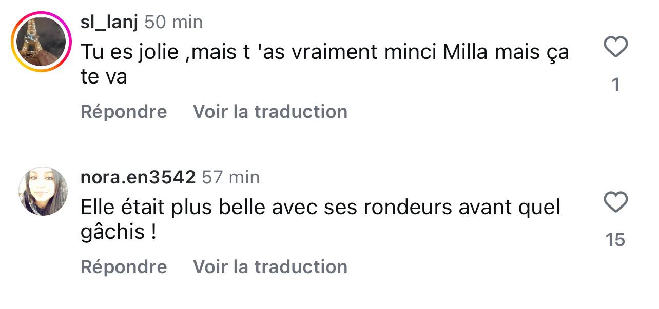 Milla Jasmine : transformée par la perte de poids, de nouvelles photos interpellent les internautes