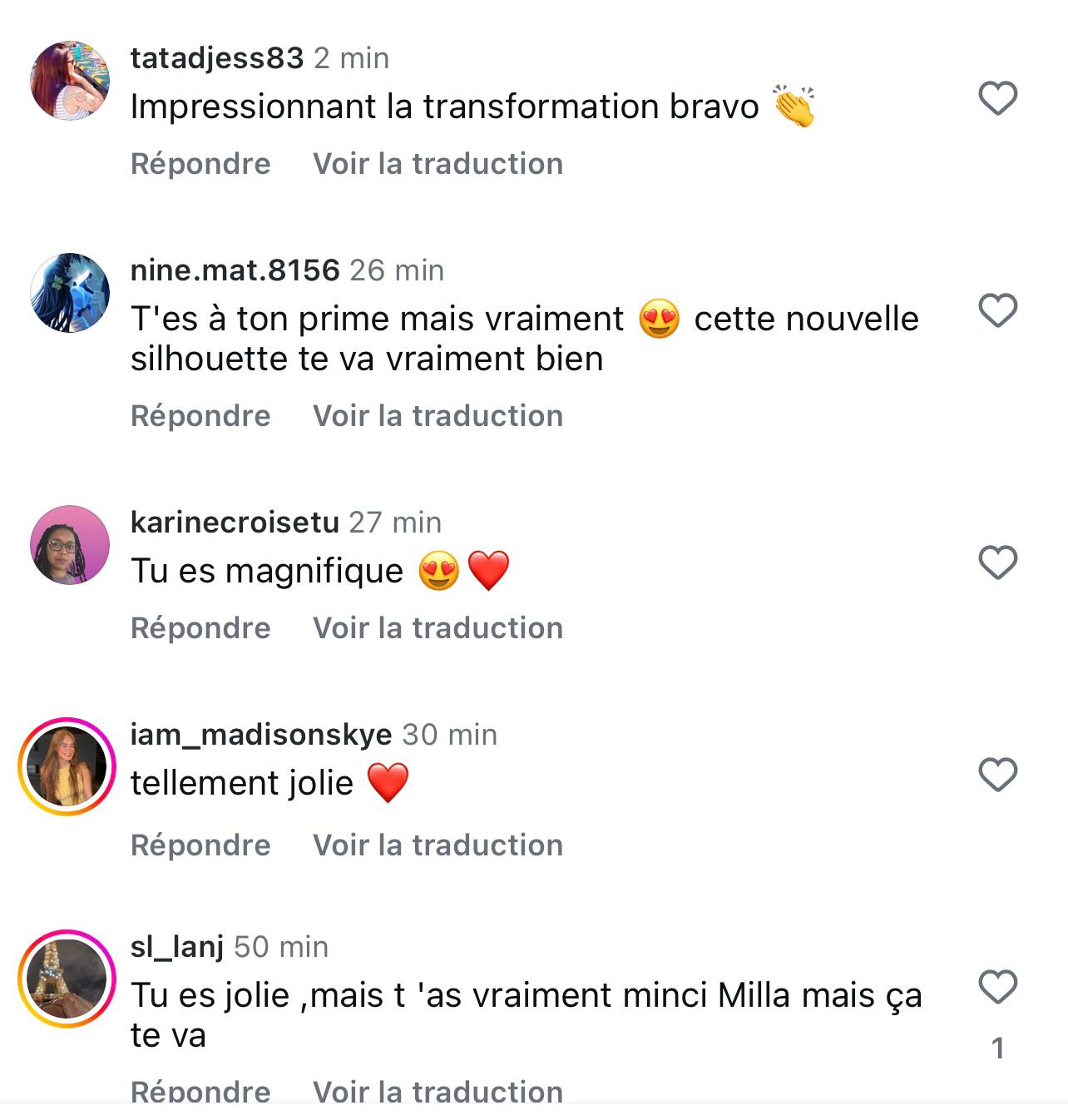 Milla Jasmine : transformée par la perte de poids, de nouvelles photos interpellent les internautes
