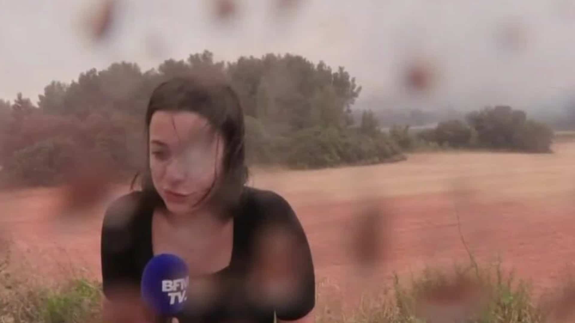 Incendies en Hérault : une journaliste de BFMTV virée en direct par un pompier