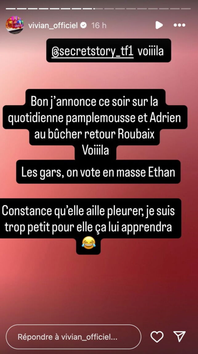 Vivian (Secret Story) : recalé par Constance, il s’emporte et réagit